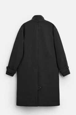 Clearance ABRIGO RELAXED FIT CON LANA Hombre Cazadoras|Abrigos / Gabardinas