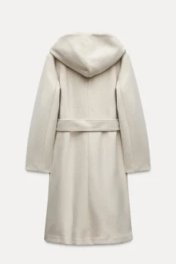 Online ABRIGO SOFT CINTURÓN CAPUCHA Mujer Abrigos / Anoraks