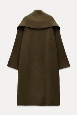 Discount ABRIGO SOLAPA ANCHA 100% LANA Mujer Abrigos / Anoraks|Cárdigan / Jerséis