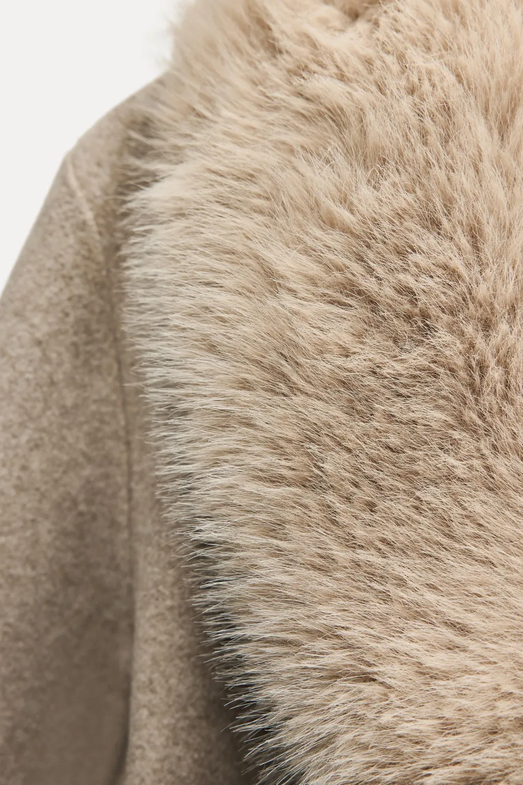 Clearance ABRIGO SOLAPA EFECTO PELO Mujer Abrigos / Anoraks