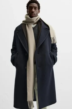 Best ABRIGO TEXTURA MEZCLA LANA Hombre Cazadoras|Abrigos / Gabardinas