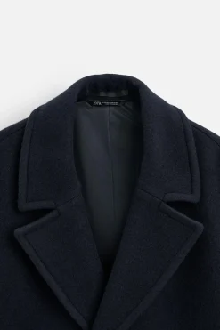 Best ABRIGO TEXTURA MEZCLA LANA Hombre Cazadoras|Abrigos / Gabardinas