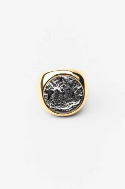 Sale ANILLO MEDALLA TEXTURA Mujer Accesorios / Bisuteria