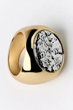 Sale ANILLO MEDALLA TEXTURA Mujer Accesorios / Bisuteria