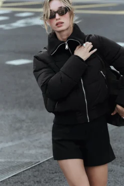 Outlet ANORAK ACOLCHADO ACABADOS RIB Mujer Abrigos / Anoraks|Chaquetas / Cazadoras