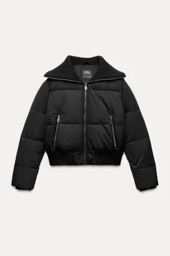 Outlet ANORAK ACOLCHADO ACABADOS RIB Mujer Abrigos / Anoraks|Chaquetas / Cazadoras