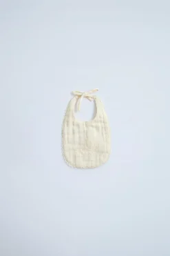 Niños ZARA Accesorios / Zapatos / 0 - 14 Años<BABERO PUNTILLA BORDADO