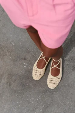 Sale BAILARINA ATADA CROCHET Mujer Zapatos