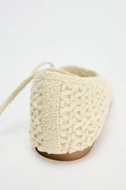 Sale BAILARINA ATADA CROCHET Mujer Zapatos
