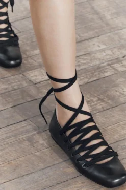 Best BAILARINA CORDONES PIEL Mujer Zapatos