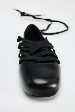 Best BAILARINA CORDONES PIEL Mujer Zapatos