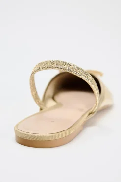 Discount BAILARINA DESTALONADA EFECTO METALIZADO Mujer Zapatos