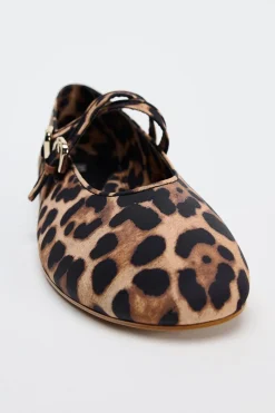 Online BAILARINA DOBLE TIRA ESTAMPADO ANIMAL Mujer Zapatos