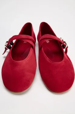 Discount BAILARINA DOBLE TIRA PIEL Mujer Zapatos