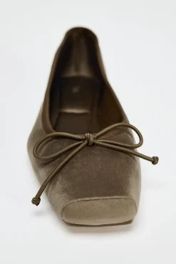 Discount BAILARINA EFECTO TERCIOPELO Mujer Zapatos