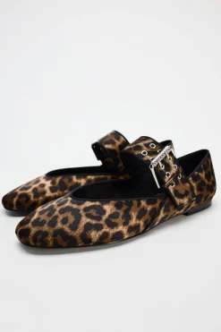 Fashion BAILARINA ESTAMPADO ANIMAL Mujer Zapatos