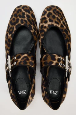 Fashion BAILARINA ESTAMPADO ANIMAL Mujer Zapatos