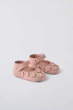 Niños ZARA 0 - 6 Meses·Patucos<BAILARINA FLORES PIEL