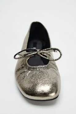 Sale BAILARINA LAZO METALIZADA Mujer Zapatos