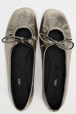 Sale BAILARINA LAZO METALIZADA Mujer Zapatos