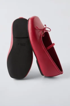 Niños ZARA 1½ - 6 Años·Zapatos<BAILARINA LAZO PIEL