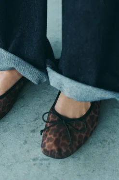 Discount BAILARINA MESH ESTAMPADO ANIMAL Mujer Zapatos