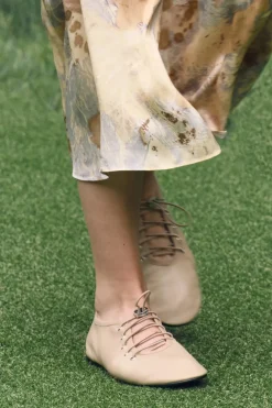 Hot BAILARINA PIEL ACORDONADA Mujer Zapatos