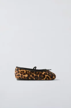 Niños ZARA 1½ - 6 Años·Zapatos<BAILARINA PIEL ANIMAL PRINT