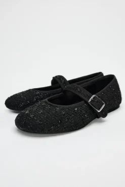 Outlet BAILARINA TEJIDO DETALLE BRILLOS Mujer Zapatos