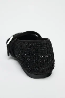 Outlet BAILARINA TEJIDO DETALLE BRILLOS Mujer Zapatos