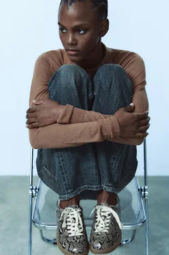 Hot BAMBA ESTAMPADO ANIMAL Mujer Zapatos