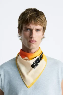 New BANDANA ESTAMPADO CONTRASTE Hombre Accesorios