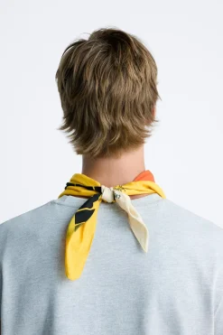 New BANDANA ESTAMPADO CONTRASTE Hombre Accesorios