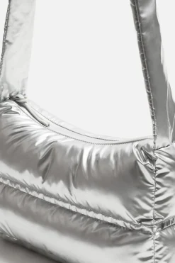 Outlet BANDOLERA ACOLCHADA METALIZADA Hombre Bolsos / Mochilas