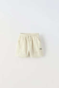 Niños ZARA 1½ - 6 Años·Pantalones / Leggings|6 - 18 Meses·Braguitas / Bermudas<BERMUDA BAMBULA ETIQUETA