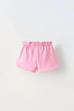 Niños ZARA 1½ - 6 Años·Faldas / Bermudas|1½ - 6 Años·Chándal<BERMUDA BORDADO FLOR