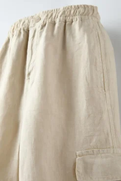 Niños ZARA 6 - 14 Años·Pantalones<BERMUDA CARGO LINO