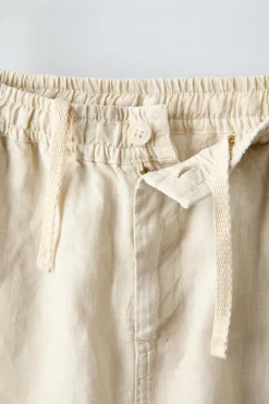 Niños ZARA 6 - 14 Años·Pantalones<BERMUDA CARGO LINO