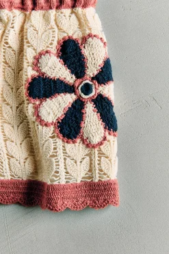 Niños ZARA 6 - 14 Años·Punto|6 - 14 Años·Faldas / Bermudas<BERMUDA CROCHET FLORES - SEA NY