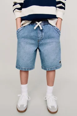Niños ZARA 6 - 14 Años·Jeans<BERMUDA DENIM CORDÓN ETIQUETA