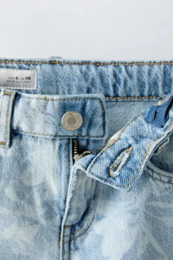 Niños ZARA 6 - 14 Años·Faldas / Bermudas|6 - 14 Años·Total Look<BERMUDA DENIM FLORES