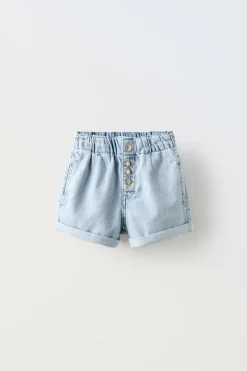 Niños ZARA 6 - 14 Años·Faldas / Bermudas<BERMUDA DENIM GOMAS