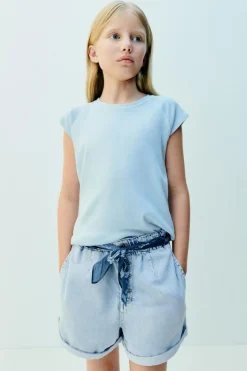 Niños ZARA 6 - 14 Años·Faldas / Bermudas<BERMUDA DENIM GOMAS