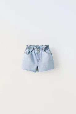 Niños ZARA 1½ - 6 Años·Jeans / Denim|1½ - 6 Años·Faldas / Bermudas<BERMUDA DENIM PAPERBAG