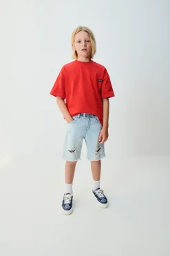 Niños ZARA 6 - 14 Años·Jeans<BERMUDA DENIM ROTOS