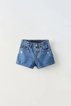Niños ZARA 1½ - 6 Años·Jeans / Denim|1½ - 6 Años·Faldas / Bermudas<BERMUDA DENIM ROTOS
