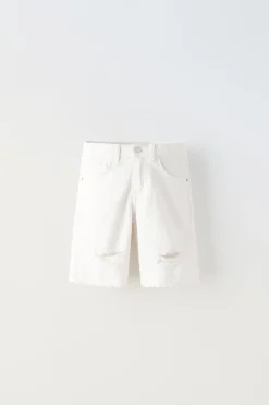 Niños ZARA 6 - 14 Años·Jeans<BERMUDA DENIM ROTOS