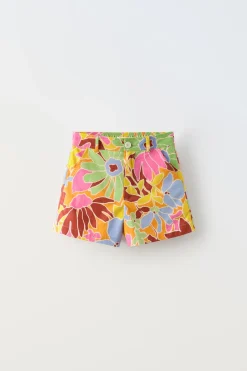 Niños ZARA 6 - 14 Años·Faldas / Bermudas|6 - 14 Años·Total Look<BERMUDA ESTAMPADO
