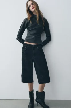 Outlet BERMUDA FLOCADA ZW COLLECTION Mujer Faldas / Shorts