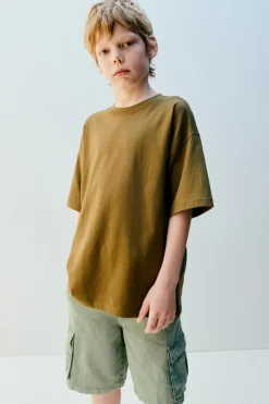 Niños ZARA 6 - 14 Años·Pantalones<BERMUDA FLUIDA CARGO